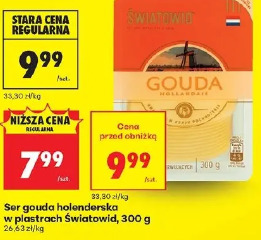 Ser gouda holenderska w plastrach Światowid, 300 g