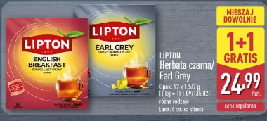 Lipton Herbata czarna/Earl Grey