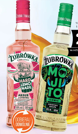 Żubrówka Żu hard lemonade arbuz z cytryną, mojito iconic