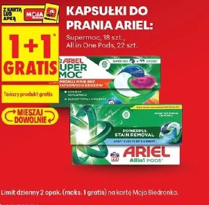Kapsułki do prania Ariel Supermoc, All in One Pods