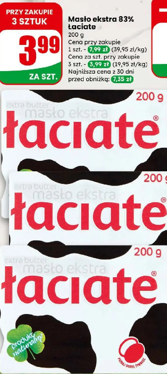 Masło ekstra 83% Łaciate