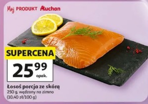 Łosoś porcja ze skórą Auchan