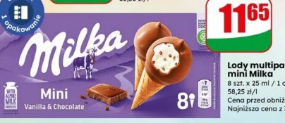 Lody multipack mini Milka