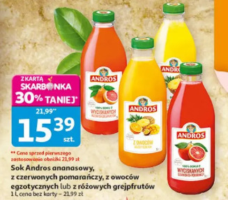 Sok Andros z owoców wyciskanych