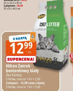 Hilton Żwirek bentonitowy biały Zoo Factory