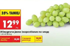 Winogrono jasne bezpestkowe na wagę