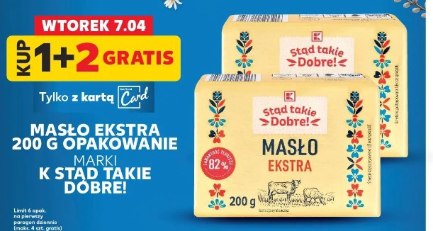 Masło ekstra marki K Stąd Takie Dobre!