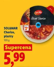 SOL&MAR Chorizo, plastry