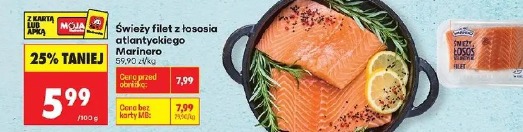 Świeży filet z łososia atlantyckiego