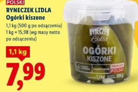 Ryneczek Lidla Ogórki kiszone