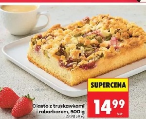 Ciasto z truskawkami i rabarbarem