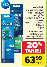 Oral-B końcówki do szczoteczek elektrycznych do zębów Cross Action White, Precision Clean