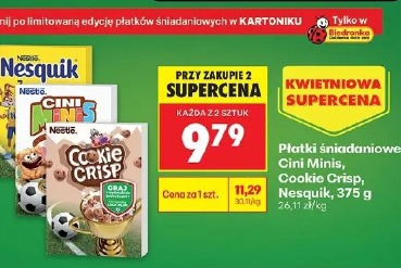 Płatki śniadaniowe Cini Minis, Cookie Crisp, Nesquik