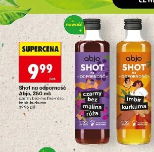 Shot na odporność Abjo czarny bez malina róża