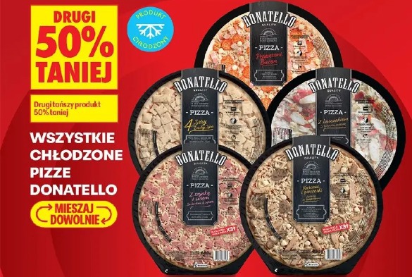 Wszystkie chłodzone pizze Donatello