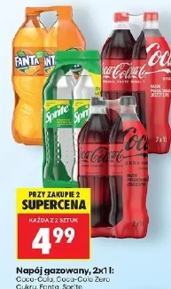 Coca-Cola, Coca-Cola Zero Cukru, Fanta, Sprite napój gazowany