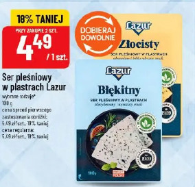 Ser pleśniowy w plastrach Lazur