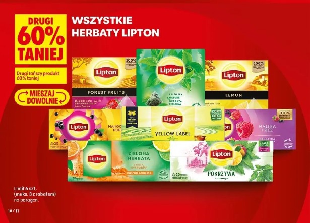 Wszystkie herbaty Lipton