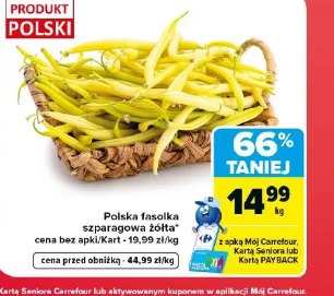 Polska fasolka szparagowa żółta