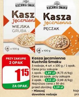 Kasza jęczmienna Kuchnia Smaku