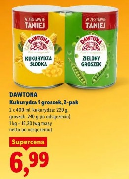 Dawtona Kukurydza i groszek, 2-pak