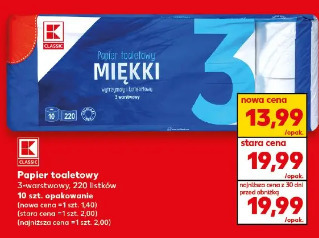 K-Classic Papier toaletowy miękki 3-warstwowy