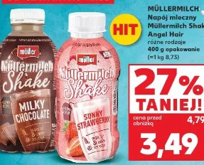 Müllermilch Napój mleczny Müllermilch Shake, Angel Hair