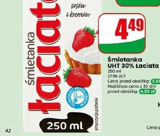 Śmietanka UHT 30% Łaciata