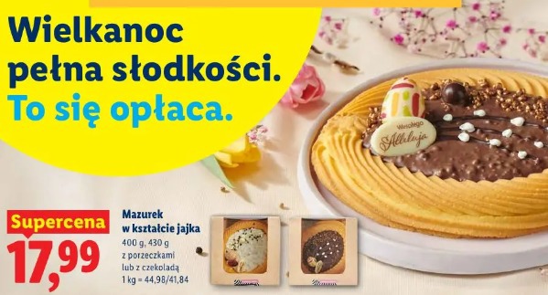 Mazurek w kształcie jajka