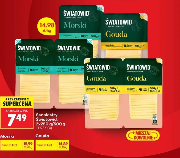 Ser plastry Światowid 2x250/500g
