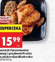 Kurczak faszerowany kaszą i grzybami Prosto do piekarnika Biedronka