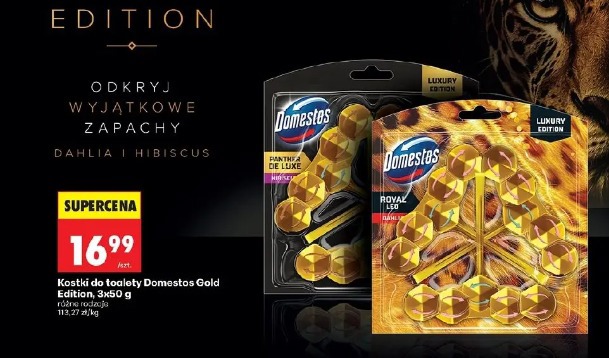 Kostki do toalety Domestos Gold Edition