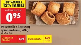 Pasztecik z kapustą i pieczarkami