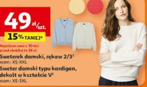 Sweterek damski, rękaw 2/3