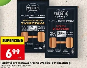 Parówki proteinowe Kraina Wędlin Protein