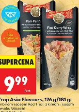 Wrap Asia Flavours z imbirem i sosem Red Thai, z kimchi i sosem o smaku Wasabi