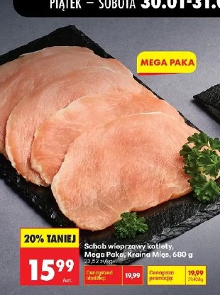 Schab wieprzowy kotlety Mega Paka Kraina Mięs