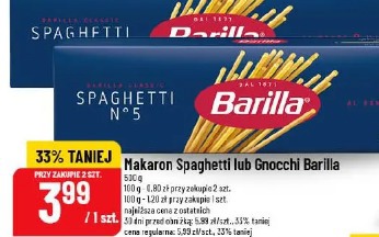 Makaron Spaghetti lub Gnocchi Barilla