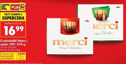 Czekoladki Merci, opak. 210-250 g