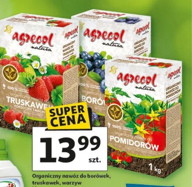Agrecol natura organiczny nawóz do truskawek, borówek, warzyw