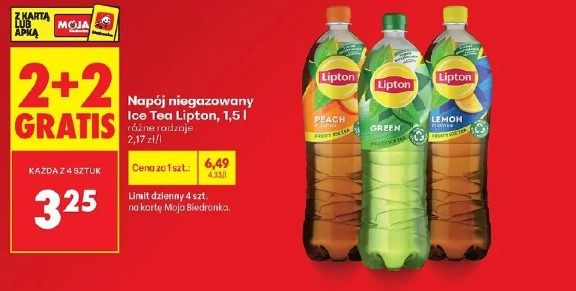 Napój niegazowany Ice Tea Lipton