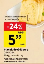 Placek drożdżowy Oskroba
