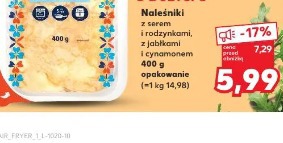 Stąd takie Dobre! Naleśniki z serem i rodzynkami, z jabłkami i cynamonem