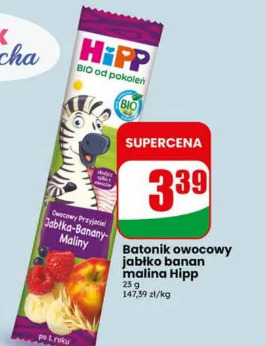 Batonik owocowy jabłko banan malina Hipp