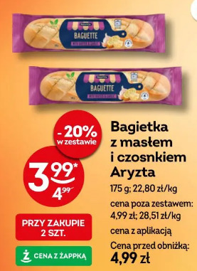Bagietka z masłem i czosnkiem Aryzta