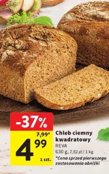 Chleb ciemny kwadratowy Reva