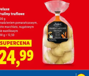 Deluxe Praliny truflowe z nadzieniem pomarańczowym, latte macchiato, nugatowym lub waniliowym