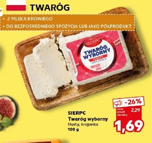 Sierpc twaróg wyborni tłusty, krajanka
