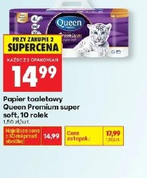 Papier toaletowy Queen Premium super soft, 10 rolek