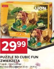 Puzzle 3D Cubic Fun zwierzęta